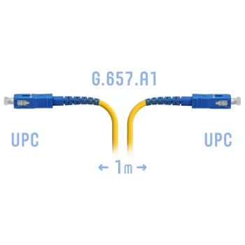 Патчкорд оптический SNR-PC-SC/UPC-A - 1 метр